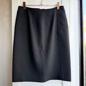 Diane von Furstenberg Black Tailored Mini Pencil Skirt size 2